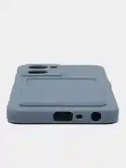 Синий меланж чехол для Oppo A57S, Oppo A77, A77S 4G (Оппо А57С, А77, А77С 4 Джи), силиконовый