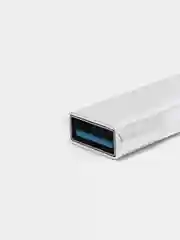 Серебряный usb хаб на 4 порта, USB 3.0 и 2.0