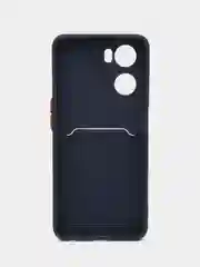 Темно-синий чехол для Oppo A57S, Oppo A77, A77S 4G (Оппо А57С, А77, А77С 4 Джи), силиконовый