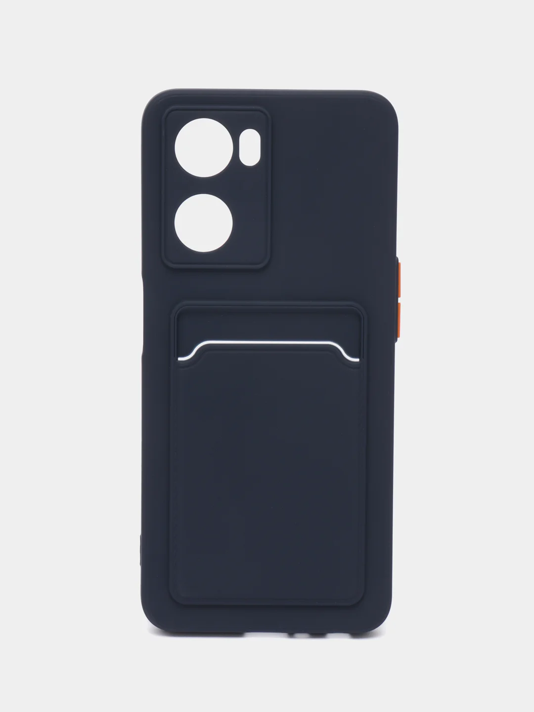 Темно-синий чехол для Oppo A57S, Oppo A77, A77S 4G (Оппо А57С, А77, А77С 4 Джи), силиконовый