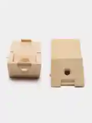 Бежевый уголок монтажный мебельный, пластиковый, 2 х 2 х 2 см, в наборе 4/10/20 штук