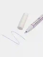 Сиреневый ручка пиши-стирай, гелевая, синяя