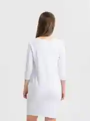 Белый платье туника спортивное хлопковое
