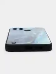 Тёмно-бирюзовый чехол для Realme C21y / C25y, с принтом, с рисунком (Реалми С21у / С25у)
