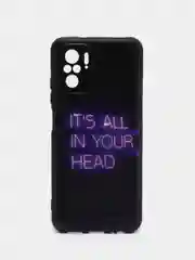 Серый силиконовый чехол для Xiaomi Redmi Note 10S / Note 10 4G / Poco m5S, с рисунком, с принтом