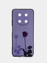Серебряный силиконовый чехол для Huawei nova Y90, с принтом, с рисунком (Хуавей Нова У90 )