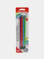 Карандаши простые чернографитные "ULTRA COLOR" 4 шт., HB, с ластиком, пластиковые, 181709