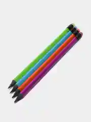 Карандаши простые чернографитные "ULTRA COLOR" 4 шт., HB, с ластиком, пластиковые, 181709