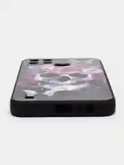 Тёмно-бордовый чехол для Realme C21y / C25y, с принтом, с рисунком (Реалми С21у / С25у)