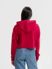 Багровый толстовка женская, с капюшоном