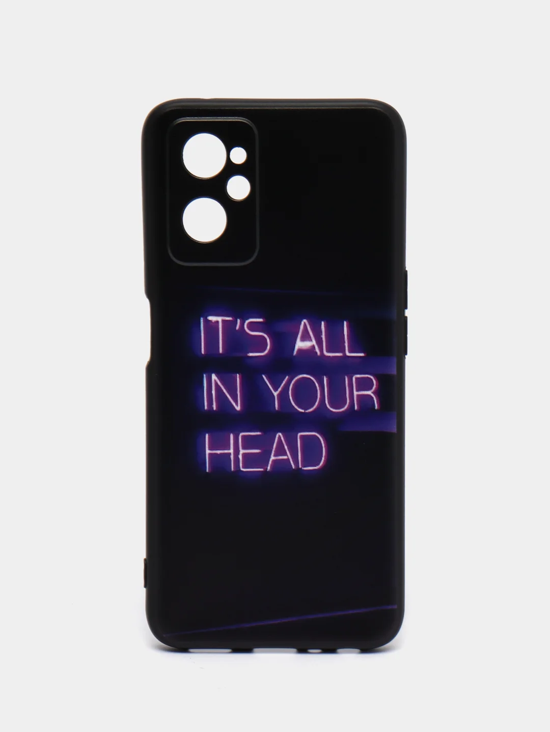 Серый силиконовый чехол для Realme 9i / OPPO A96, с принтом, с рисунком (Реалми 9 ай / Оппо А96)