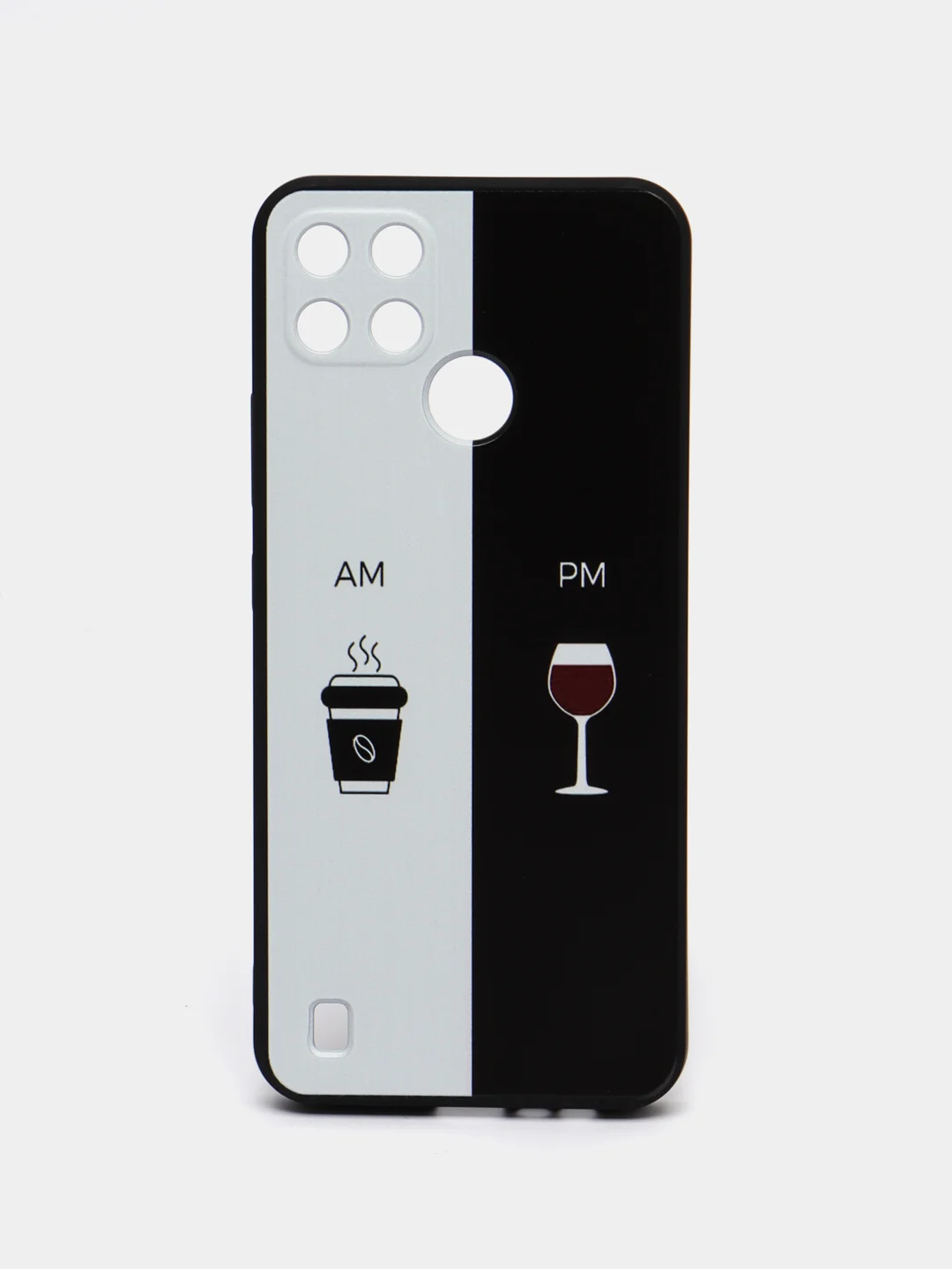 Бирюзовый чехол для Realme C21y / C25y, с принтом, с рисунком (Реалми С21у / С25у)