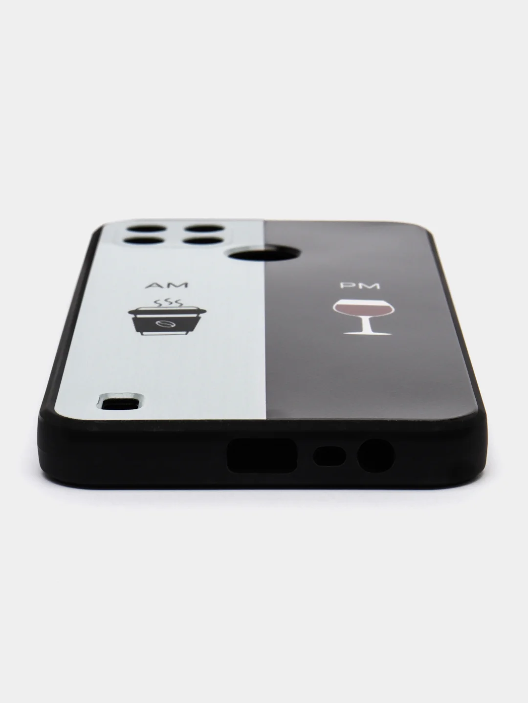 Бирюзовый чехол для Realme C21y / C25y, с принтом, с рисунком (Реалми С21у / С25у)