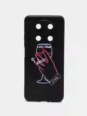 Голубой силиконовый чехол для Huawei nova Y90, с принтом, с рисунком (Хуавей Нова У90 )