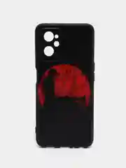 Сиреневый силиконовый чехол для Realme 9i / OPPO A96, с принтом, с рисунком (Реалми 9 ай / Оппо А96)