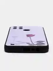 Серебряный чехол для Realme C21y / C25y, с принтом, с рисунком (Реалми С21у / С25у)