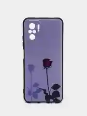 Серебряный силиконовый чехол для Xiaomi Redmi Note 10S / Note 10 4G / Poco m5S, с рисунком, с принтом