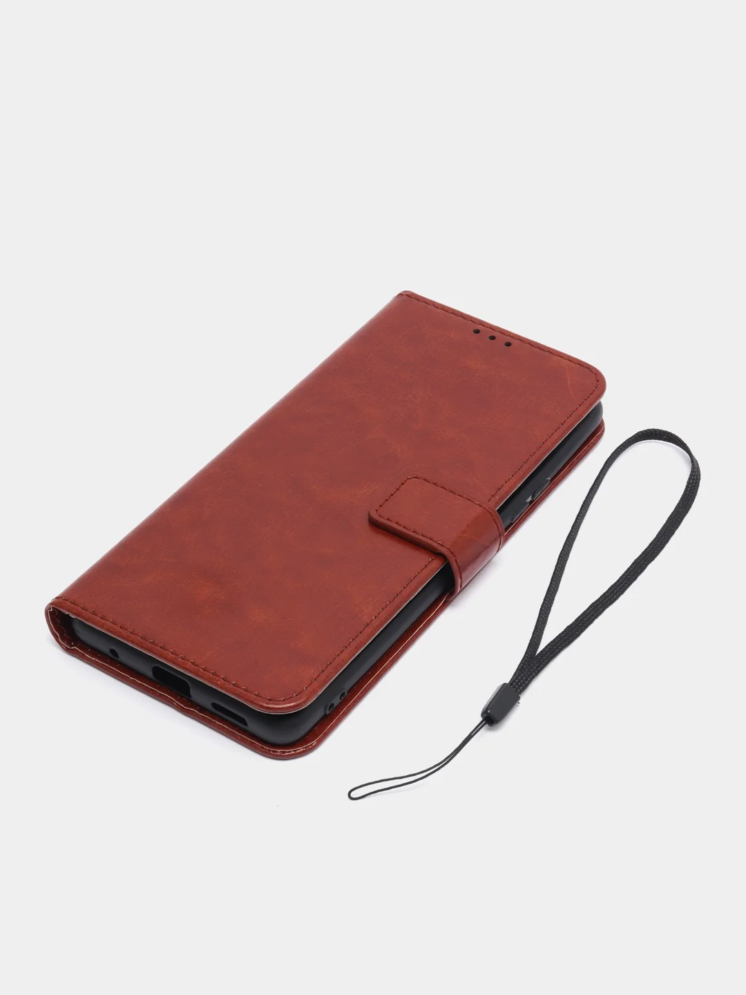 Багровый чехол-книжка с магнитной застежкой для Xiaomi Redmi Note 10 Pro / 10 Pro Max (Ноут 10 Про)