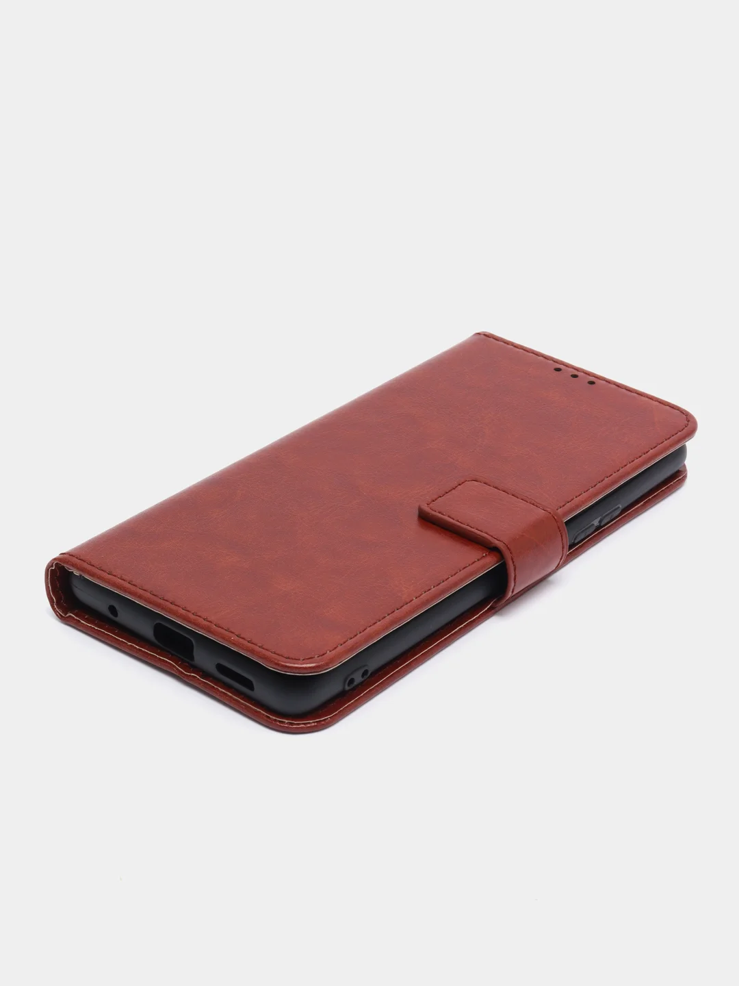 Багровый чехол-книжка с магнитной застежкой для Xiaomi Redmi Note 10 Pro / 10 Pro Max (Ноут 10 Про)