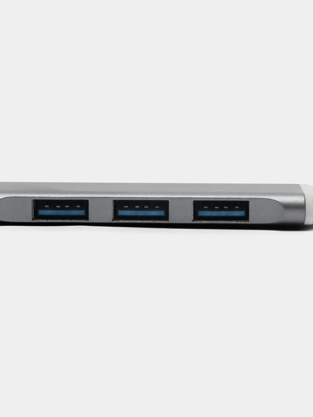 Тёмно-серый usb хаб на 4 порта, USB 3.0 и 2.0