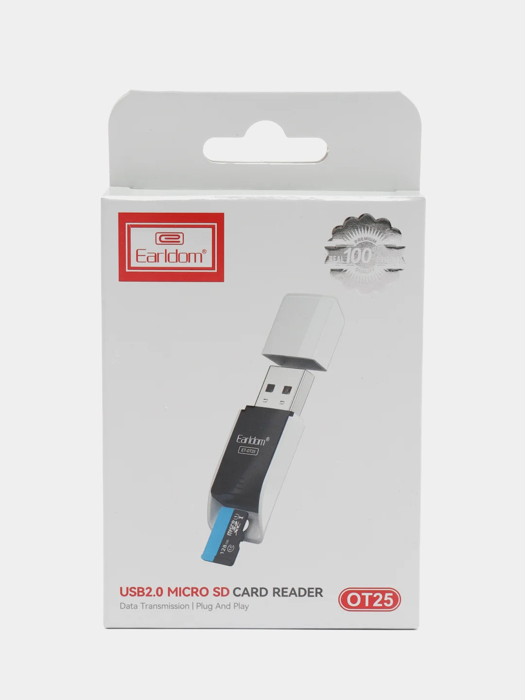 Белый картридер универсальный для карт Micro SD, кардридер