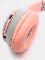 Тёмно-розовый беспроводные наушники светящиеся ушки кошки MZ-P47 Bluetooth 5.0 с микрофоном, FM SD Mp3