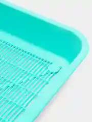 Мятный туалет - лоток для кошек, поддон с сеткой, 36,5*26*6 см