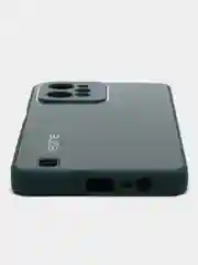 Тёмно-зелёный чехол для Realme C31 (Реалми С31), пластиковый, глянцевый, под стекло