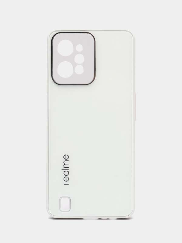 Чехол для Realme C31 (Реалми С31), пластиковый, глянцевый, под стекло