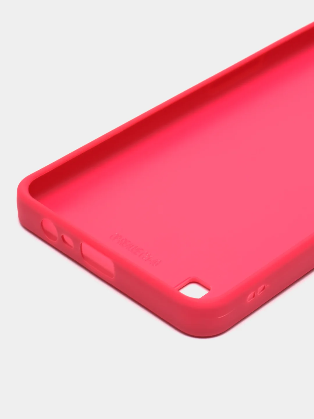 Тёмно-розовый чехол для Realme C31 (Реалми С31), пластиковый, глянцевый, под стекло