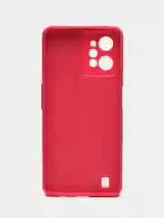 Тёмно-розовый чехол для Realme C31 (Реалми С31), пластиковый, глянцевый, под стекло