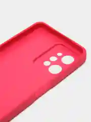 Тёмно-розовый чехол для Realme C31 (Реалми С31), пластиковый, глянцевый, под стекло