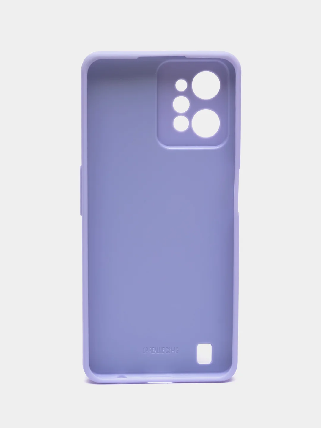 Лавандовый чехол для Realme C31 (Реалми С31), пластиковый, глянцевый, под стекло