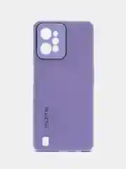 Лавандовый чехол для Realme C31 (Реалми С31), пластиковый, глянцевый, под стекло