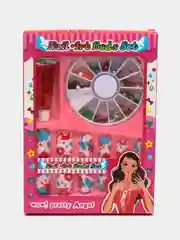 Оливковый ногти накладные с клеем и стразами