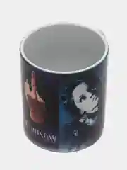 Синий кружка сувенирная  с принтом "Wednesday"