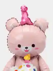 Розовый воздушный шар "Мишка", фигурный