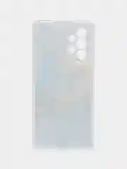 Голубой чехол на Samsung Galaxy A53 5G / Галакси А53 5G прозрачный, с рисунком, защита камеры