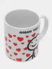 Багровый кружка сувенирная, с принтом
