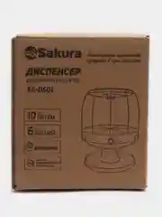 Контейнер для сыпучих продуктов, диспенсер Sakura SA-DS01, на 6 секций, вращающийся