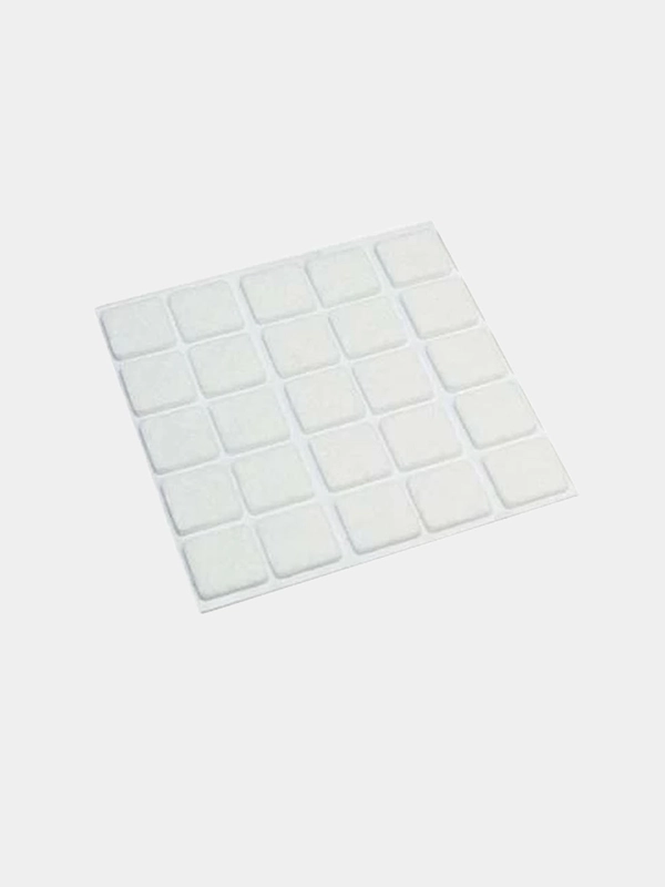 Подпятник самоклеящийся 20x20мм, фетр H - 3.5мм, 25 шт