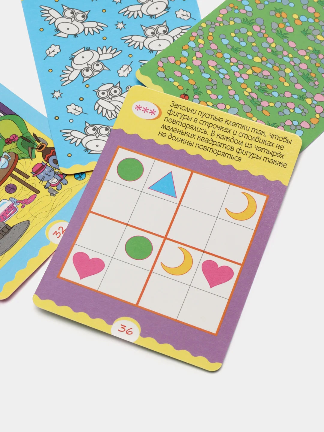 Карточная игра IQ Box "Головоломки для девочек"