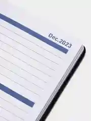 Черный ежедневник 2023-2024, планер, А5