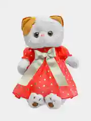Мягкая игрушка Budi Basa "Кошечка Ли-Ли", платье в горошек, 24 см