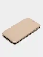 Золотой чехол-книжка для Xiaomi Mi 9 Lite/Mi CC9/Mi9lite/Mi 9lite (Сяоми Ми 9 лайт), экокожа