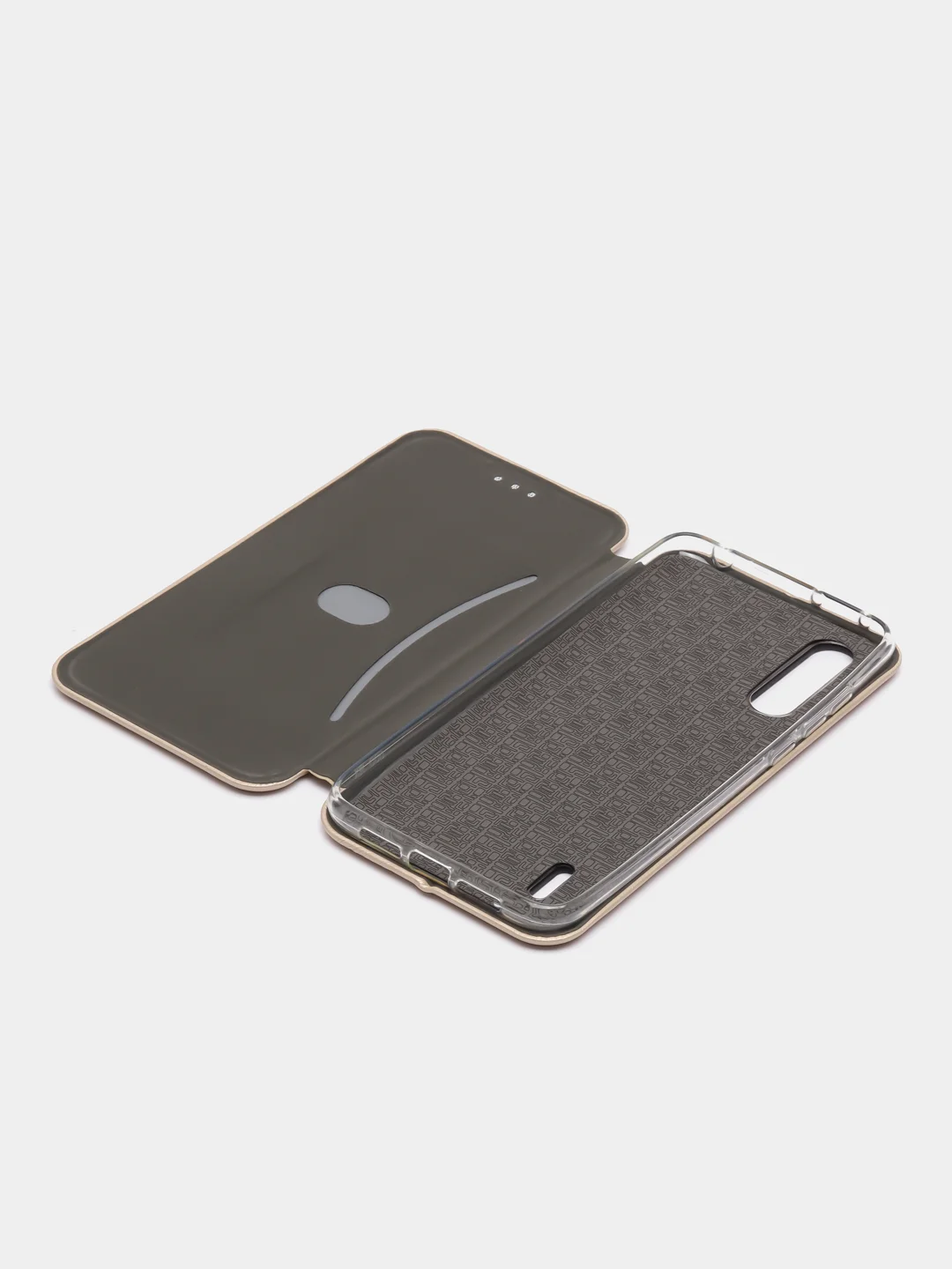 Золотой чехол-книжка для Xiaomi Mi 9 Lite/Mi CC9/Mi9lite/Mi 9lite (Сяоми Ми 9 лайт), экокожа