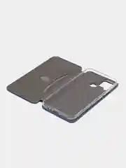 Синий чехол-книжка для Realme C 25/C25 (Реалми С 25/C25), экокожа