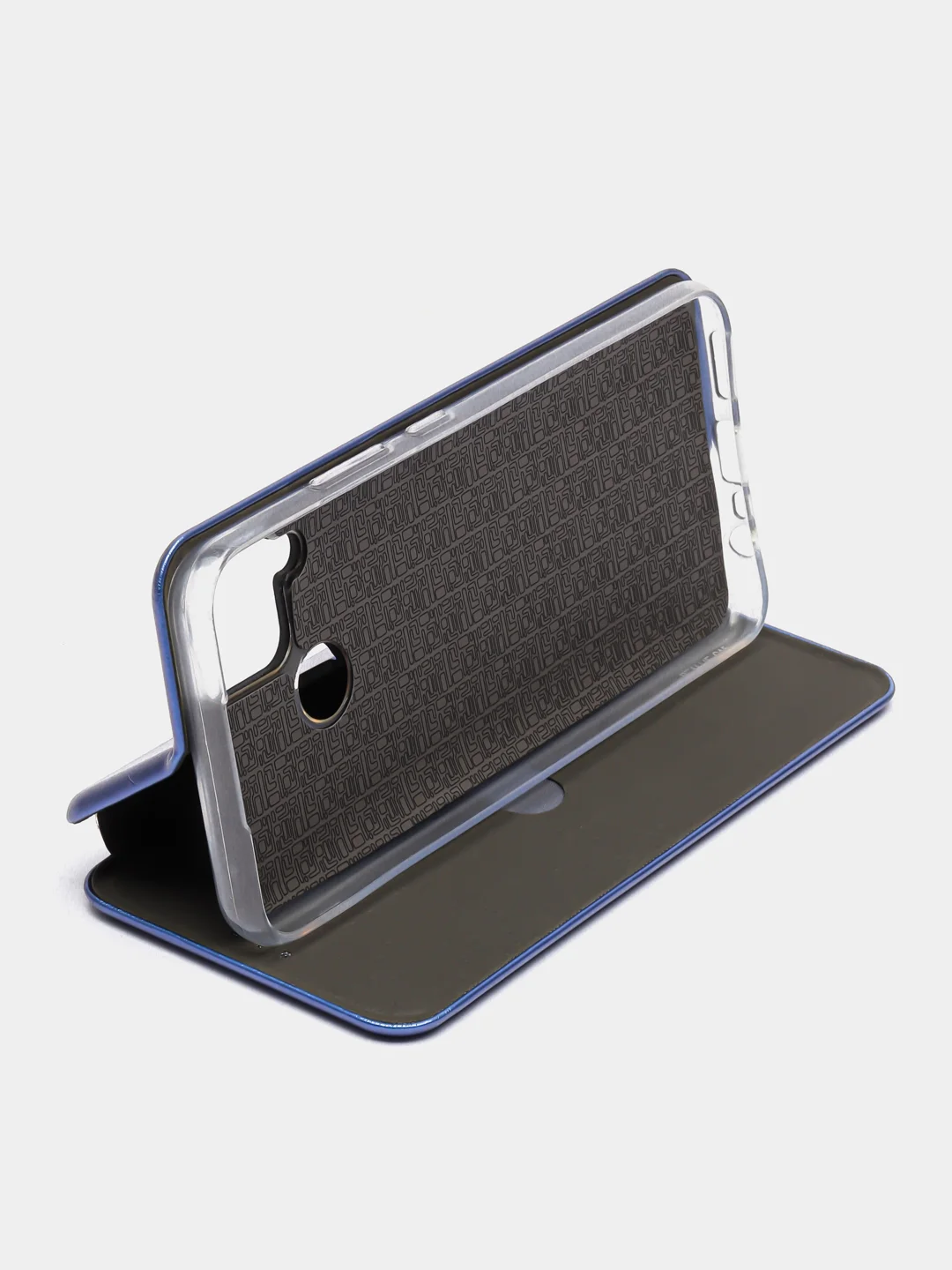 Синий чехол-книжка для Realme C 25/C25 (Реалми С 25/C25), экокожа