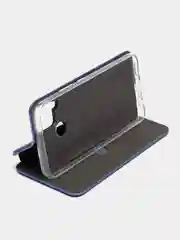 Синий чехол-книжка для Realme C 25/C25 (Реалми С 25/C25), экокожа