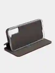 Бордовый чехол-книжка для Samsung S21 FE / S 21 FE / S21FE, экокожа